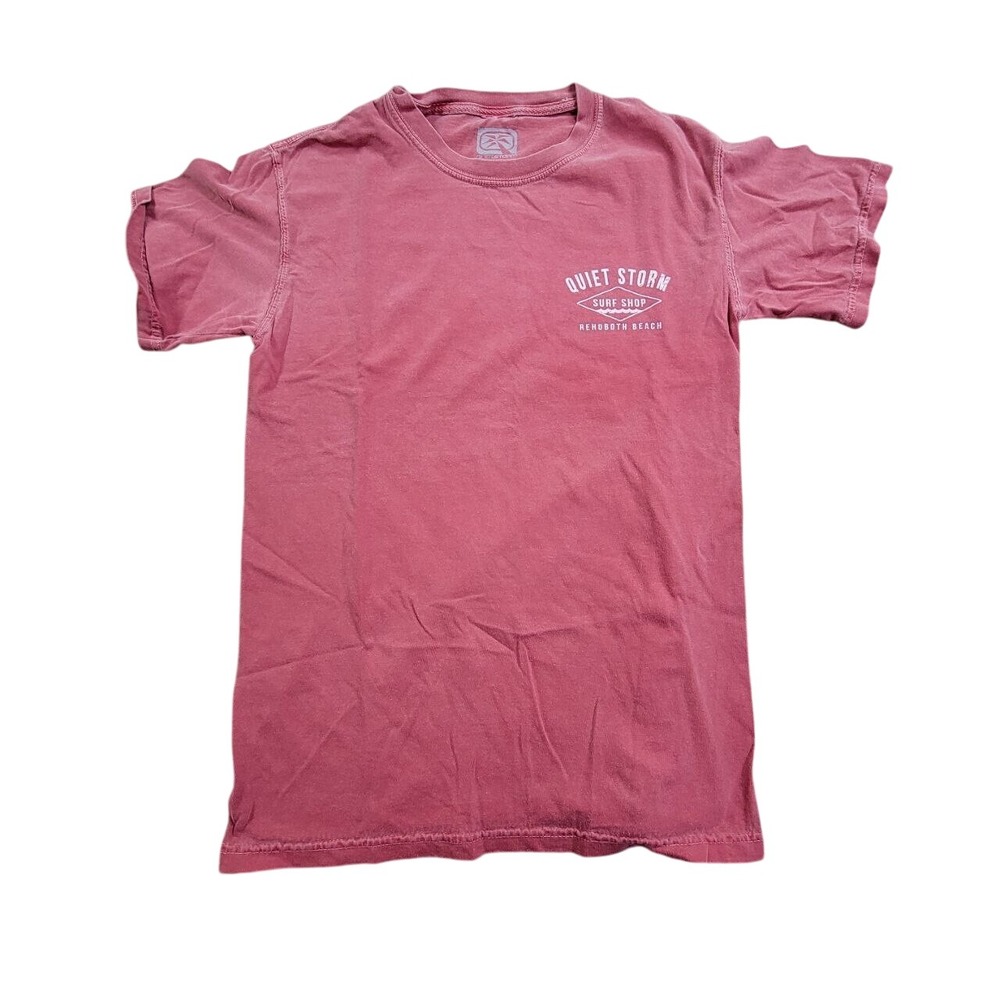 Quiet Storm T-Shirt Mens S Pink Short Sleeve Graphic‎ Tee Crew Neck Casual